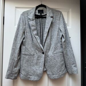 Banana Republic Women's Heather Gray Knit Blazer, size 14